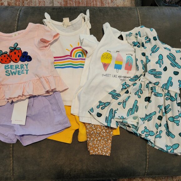 Nordstrom Other - Baby Girl's Nordstrom 7 pc Bundle 6mo-12mo Dresses & Shorts NWT